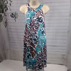 Multicolor Sleeveless Animal Print Dress Size S/M